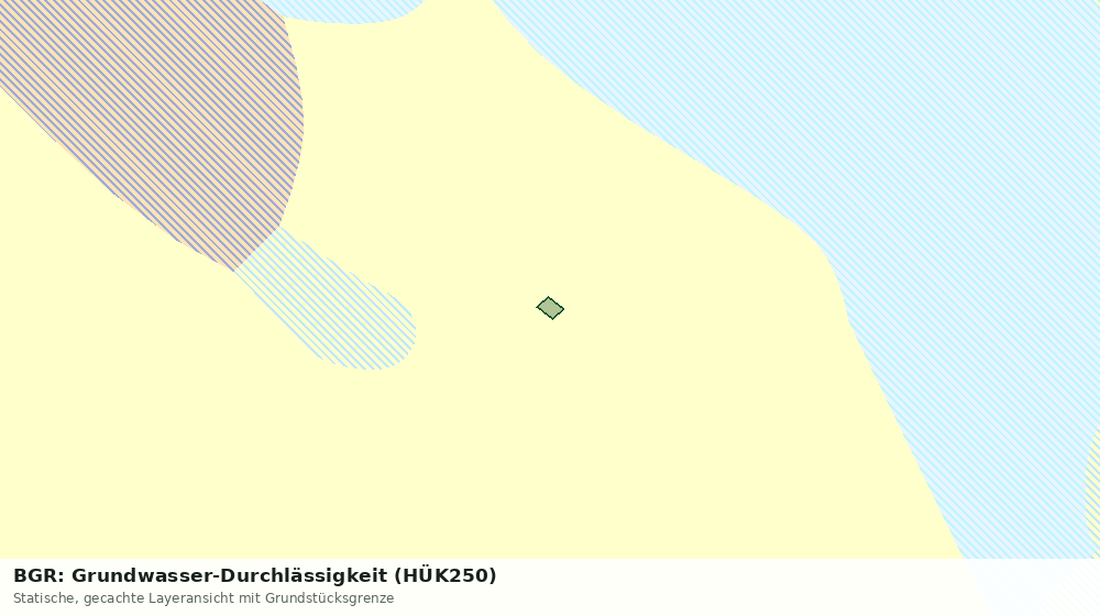 Statische Kartenansicht: BGR: Grundwasser-Durchlässigkeit (HÜK250)