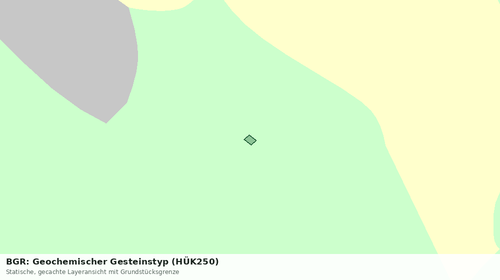 Statische Kartenansicht: BGR: Geochemischer Gesteinstyp (HÜK250)