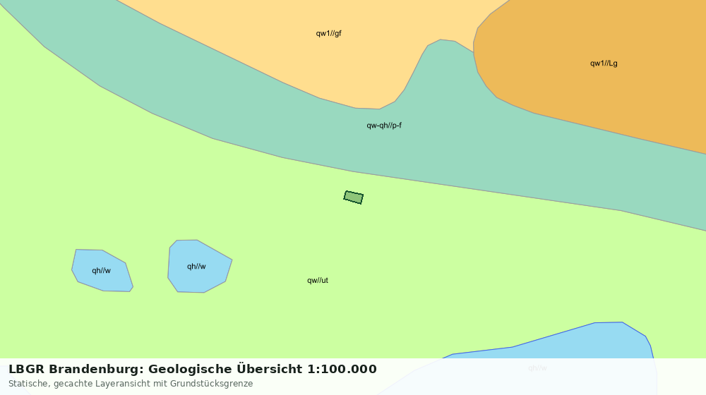Statische Kartenansicht: LBGR Brandenburg: Geologische Übersicht 1:100.000