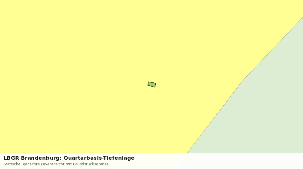Statische Kartenansicht: LBGR Brandenburg: Quartärbasis-Tiefenlage