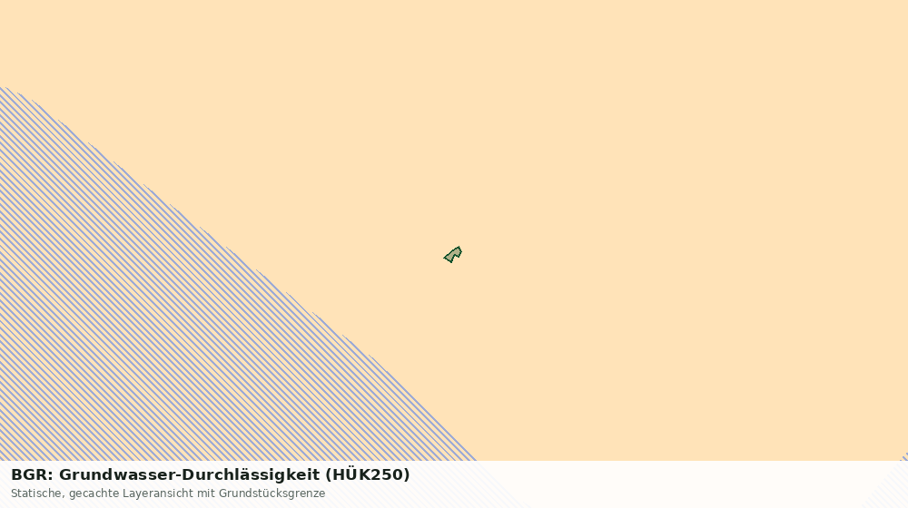Statische Kartenansicht: BGR: Grundwasser-Durchlässigkeit (HÜK250)