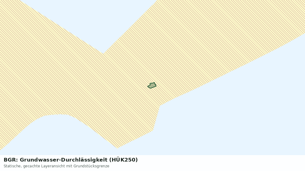 Statische Kartenansicht: BGR: Grundwasser-Durchlässigkeit (HÜK250)