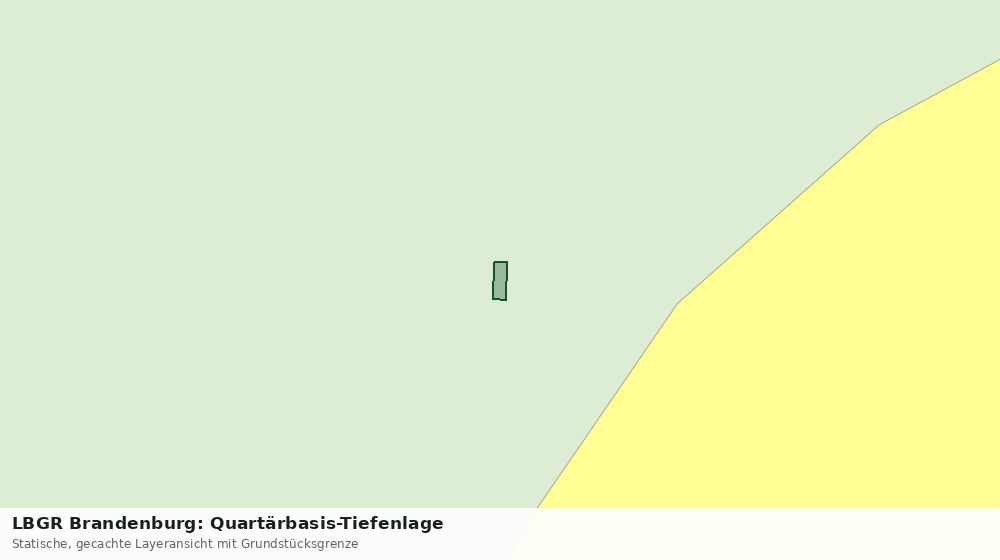 Statische Kartenansicht: LBGR Brandenburg: Quartärbasis-Tiefenlage