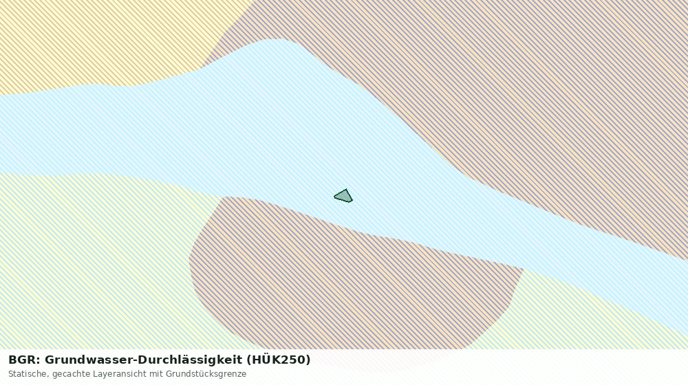Statische Kartenansicht: BGR: Grundwasser-Durchlässigkeit (HÜK250)