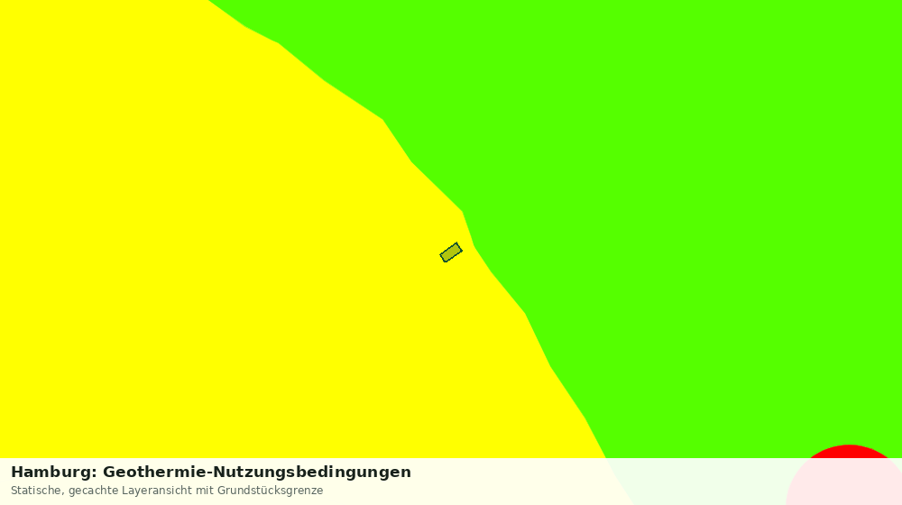 Statische Kartenansicht: Hamburg: Geothermie-Nutzungsbedingungen