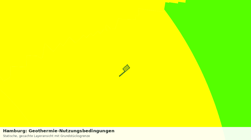 Statische Kartenansicht: Hamburg: Geothermie-Nutzungsbedingungen