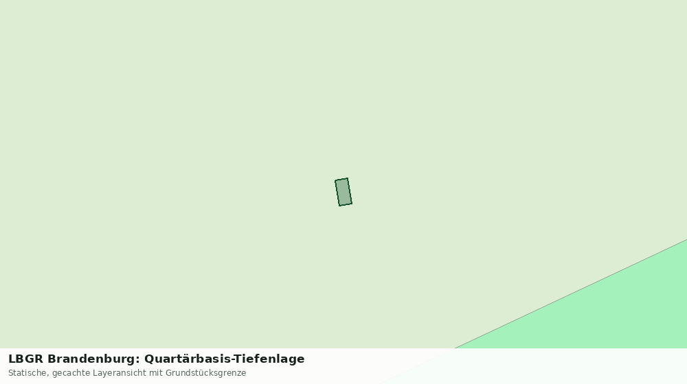 Statische Kartenansicht: LBGR Brandenburg: Quartärbasis-Tiefenlage