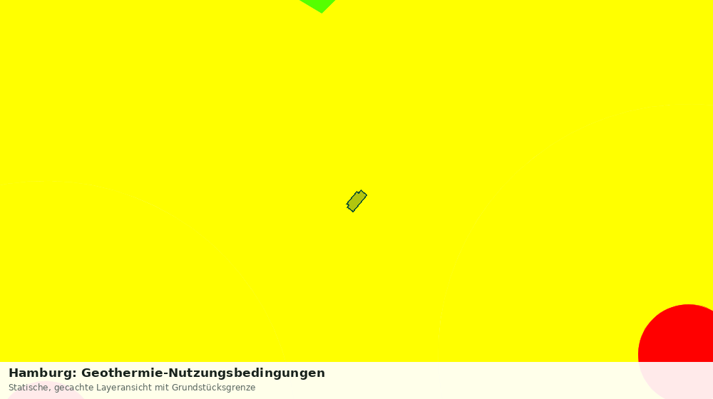 Statische Kartenansicht: Hamburg: Geothermie-Nutzungsbedingungen