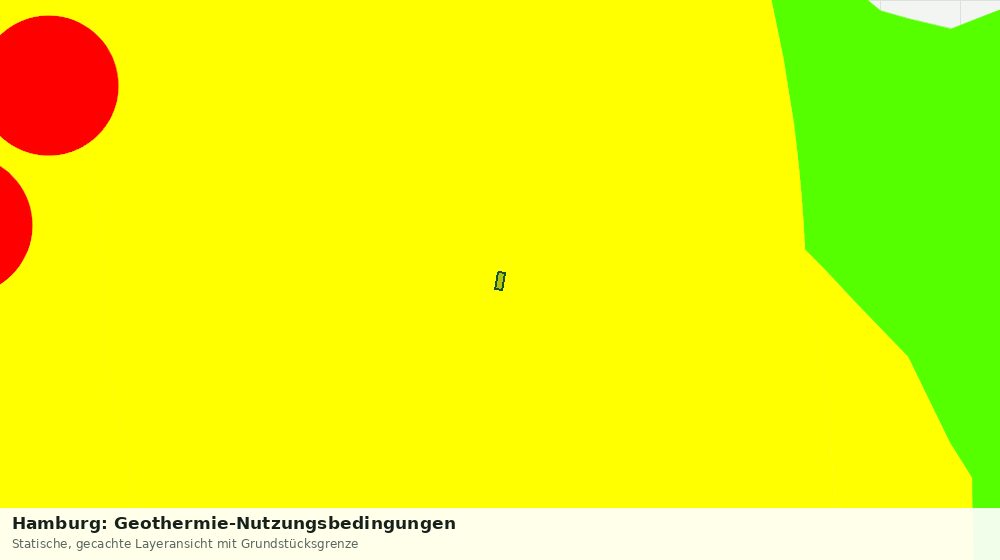 Statische Kartenansicht: Hamburg: Geothermie-Nutzungsbedingungen