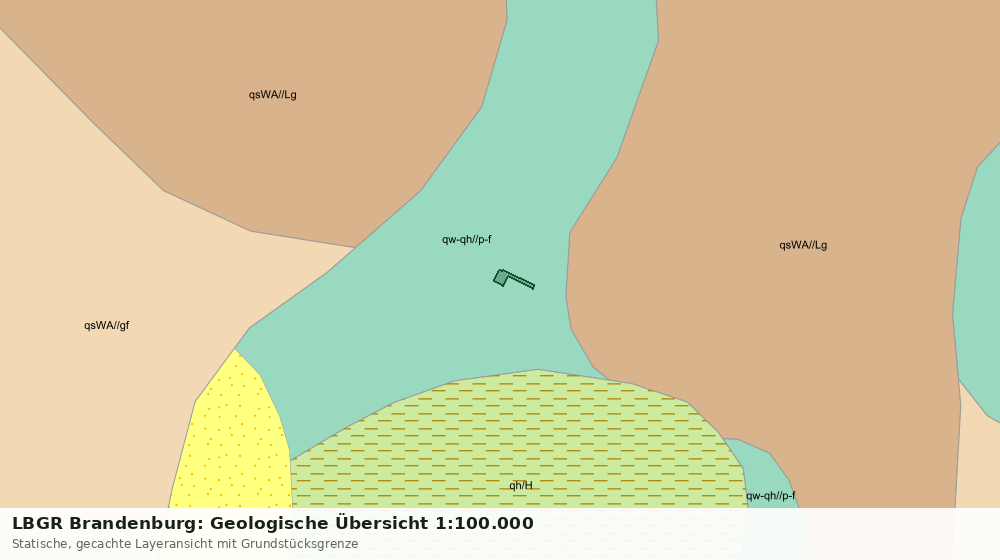Statische Kartenansicht: LBGR Brandenburg: Geologische Übersicht 1:100.000