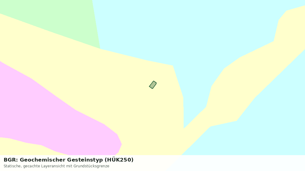 Statische Kartenansicht: BGR: Geochemischer Gesteinstyp (HÜK250)