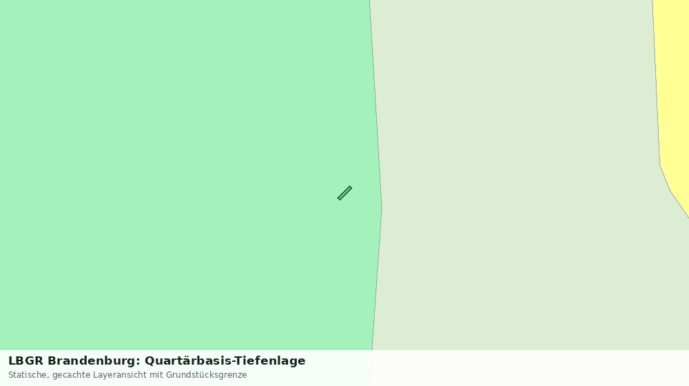 Statische Kartenansicht: LBGR Brandenburg: Quartärbasis-Tiefenlage