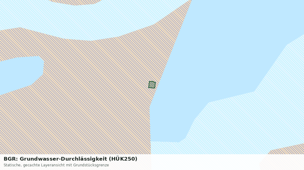 Statische Kartenansicht: BGR: Grundwasser-Durchlässigkeit (HÜK250)