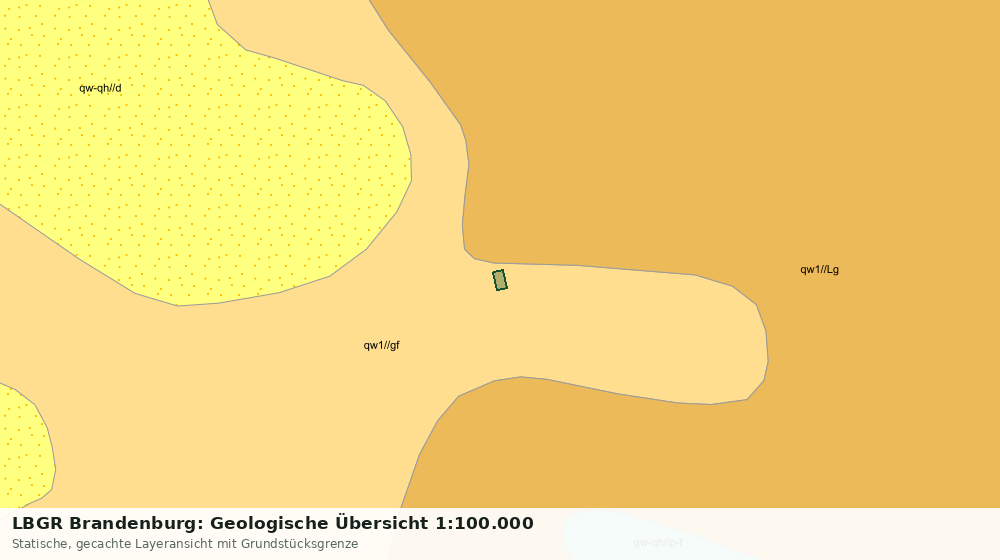 Statische Kartenansicht: LBGR Brandenburg: Geologische Übersicht 1:100.000