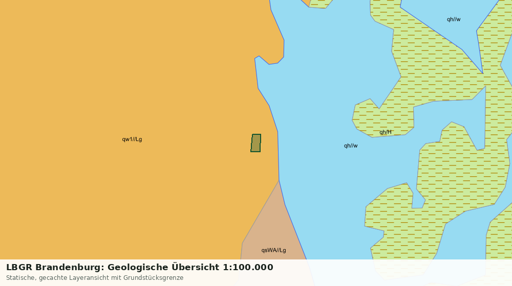 Statische Kartenansicht: LBGR Brandenburg: Geologische Übersicht 1:100.000