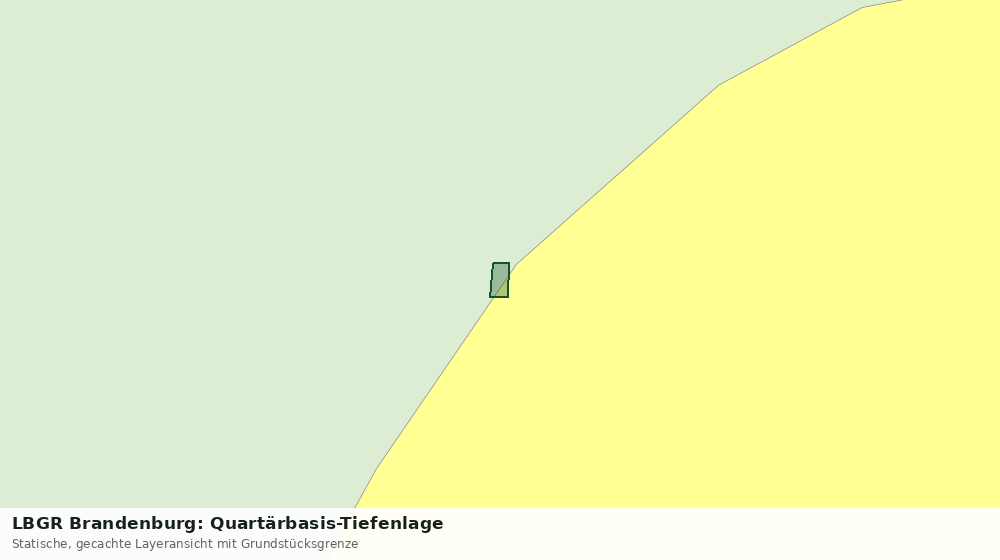 Statische Kartenansicht: LBGR Brandenburg: Quartärbasis-Tiefenlage
