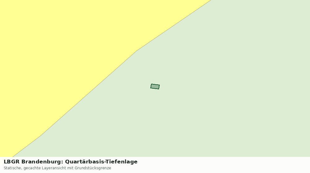 Statische Kartenansicht: LBGR Brandenburg: Quartärbasis-Tiefenlage
