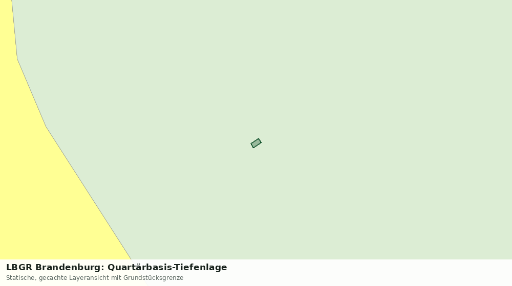 Statische Kartenansicht: LBGR Brandenburg: Quartärbasis-Tiefenlage