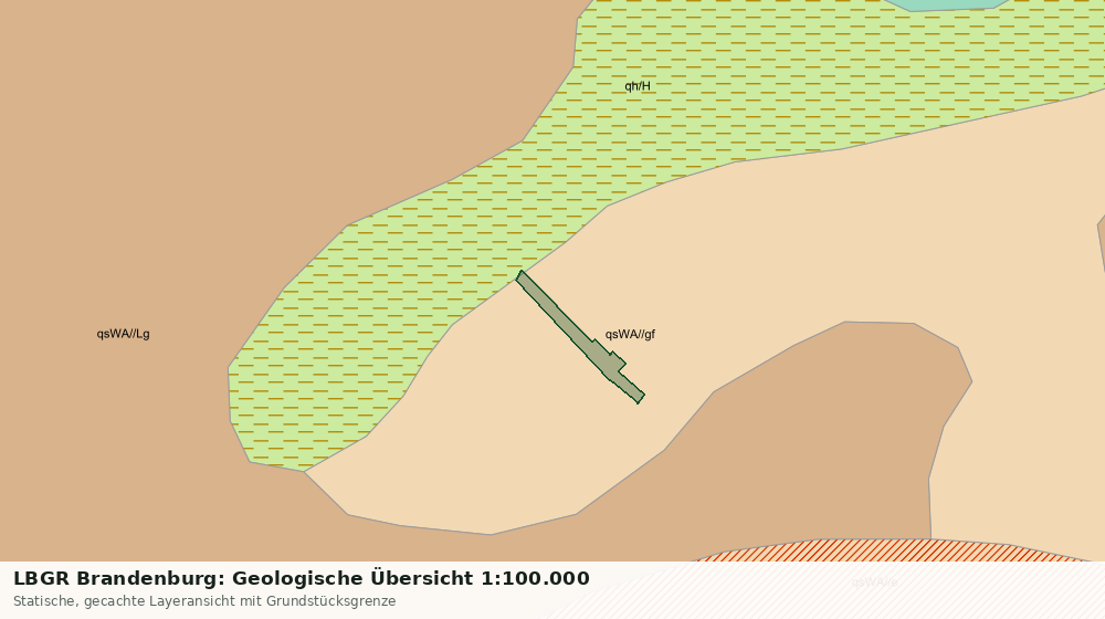 Statische Kartenansicht: LBGR Brandenburg: Geologische Übersicht 1:100.000