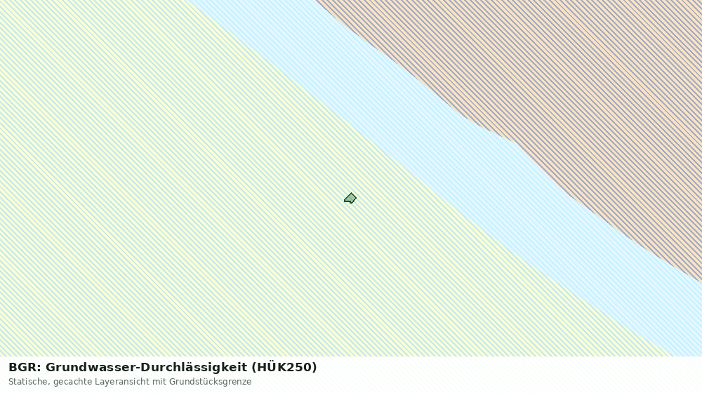 Statische Kartenansicht: BGR: Grundwasser-Durchlässigkeit (HÜK250)