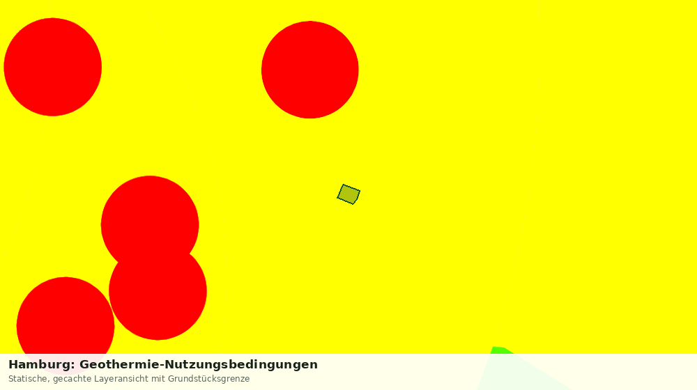 Statische Kartenansicht: Hamburg: Geothermie-Nutzungsbedingungen