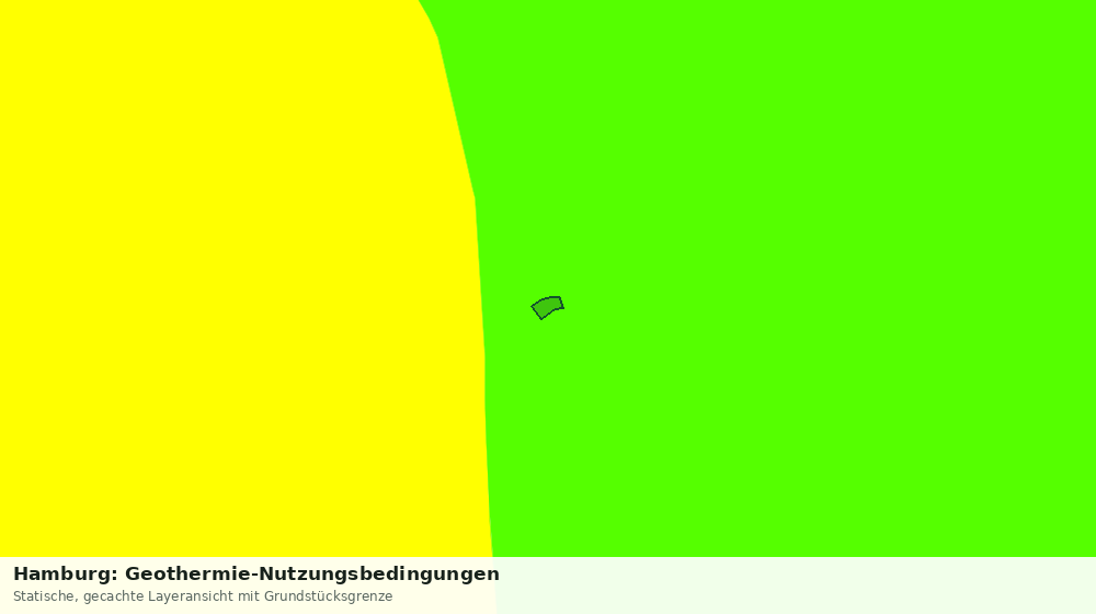 Statische Kartenansicht: Hamburg: Geothermie-Nutzungsbedingungen