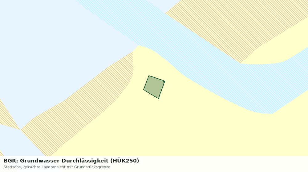 Statische Kartenansicht: BGR: Grundwasser-Durchlässigkeit (HÜK250)