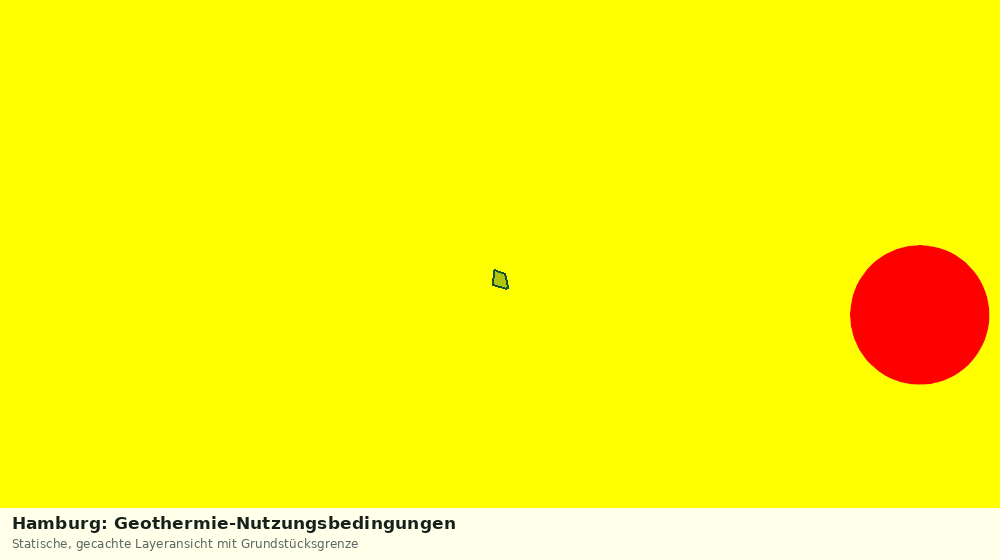 Statische Kartenansicht: Hamburg: Geothermie-Nutzungsbedingungen