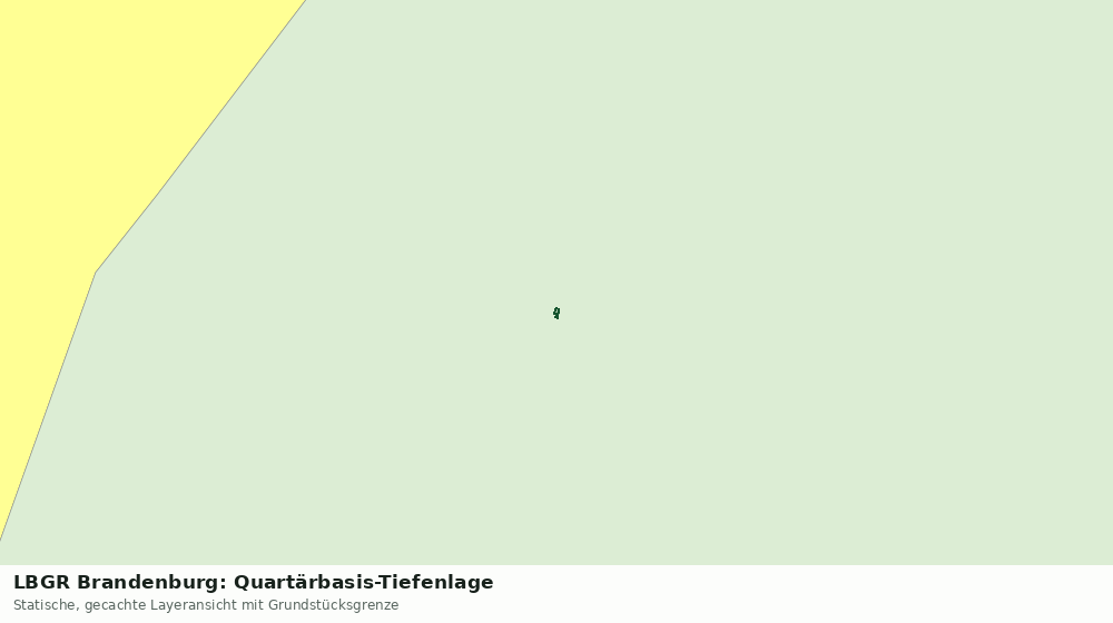 Statische Kartenansicht: LBGR Brandenburg: Quartärbasis-Tiefenlage