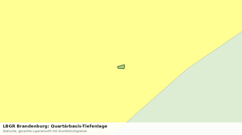 Statische Kartenansicht: LBGR Brandenburg: Quartärbasis-Tiefenlage