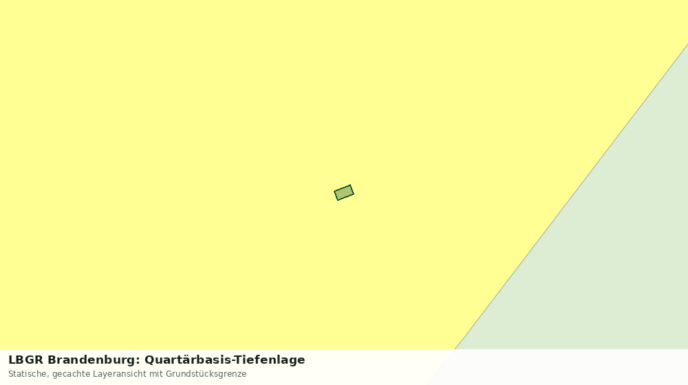Statische Kartenansicht: LBGR Brandenburg: Quartärbasis-Tiefenlage