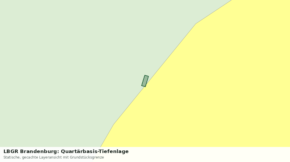 Statische Kartenansicht: LBGR Brandenburg: Quartärbasis-Tiefenlage