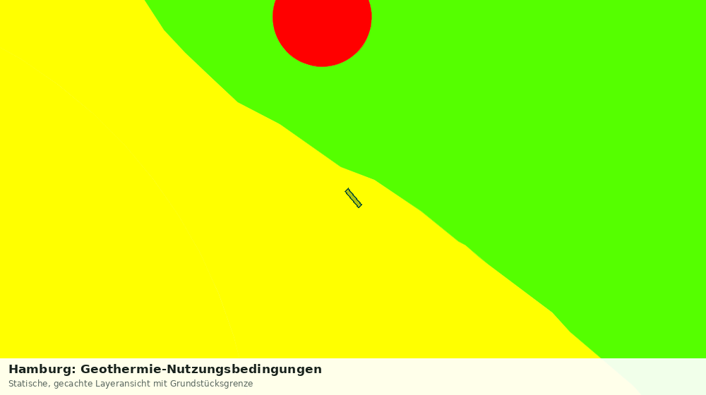 Statische Kartenansicht: Hamburg: Geothermie-Nutzungsbedingungen