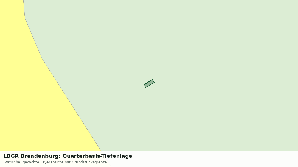 Statische Kartenansicht: LBGR Brandenburg: Quartärbasis-Tiefenlage