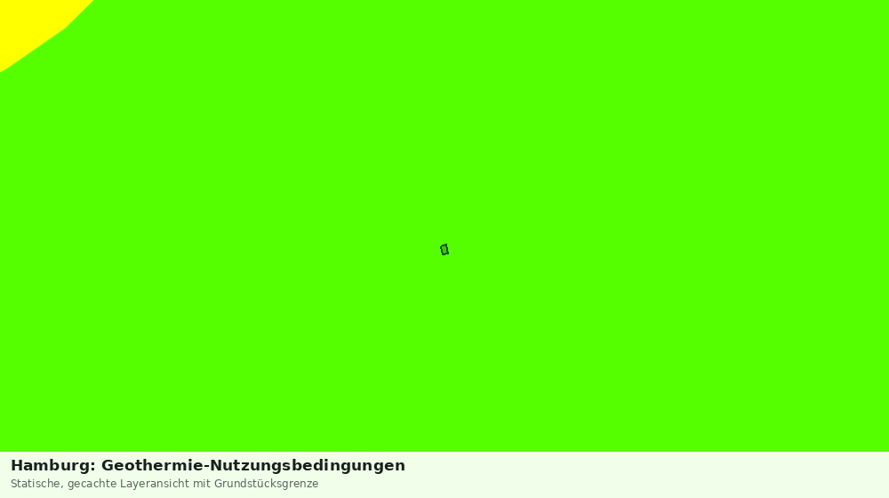 Statische Kartenansicht: Hamburg: Geothermie-Nutzungsbedingungen