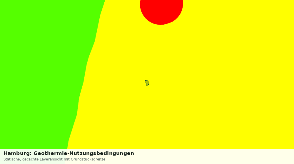 Statische Kartenansicht: Hamburg: Geothermie-Nutzungsbedingungen