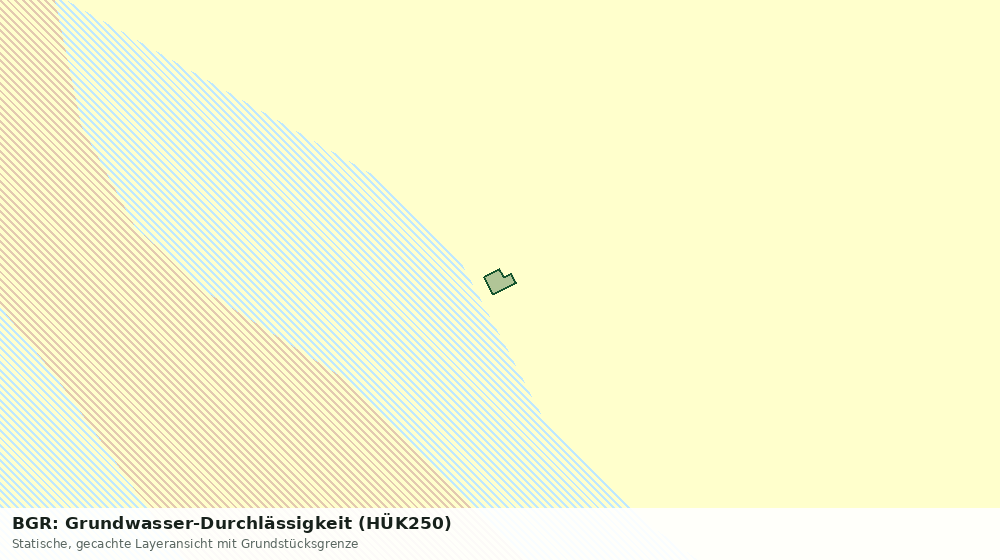 Statische Kartenansicht: BGR: Grundwasser-Durchlässigkeit (HÜK250)