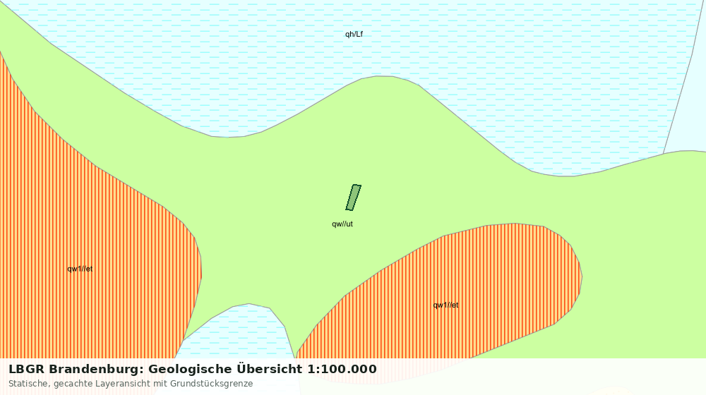 Statische Kartenansicht: LBGR Brandenburg: Geologische Übersicht 1:100.000