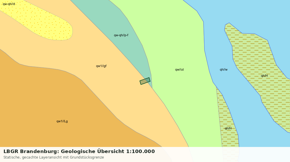 Statische Kartenansicht: LBGR Brandenburg: Geologische Übersicht 1:100.000