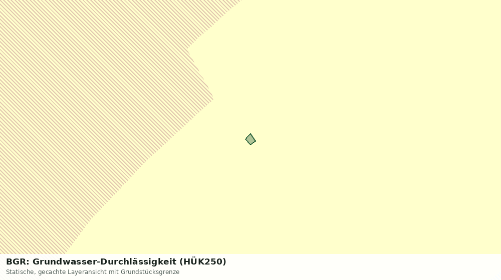 Statische Kartenansicht: BGR: Grundwasser-Durchlässigkeit (HÜK250)