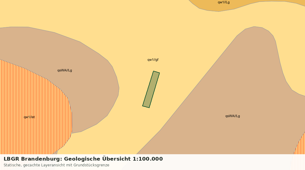 Statische Kartenansicht: LBGR Brandenburg: Geologische Übersicht 1:100.000