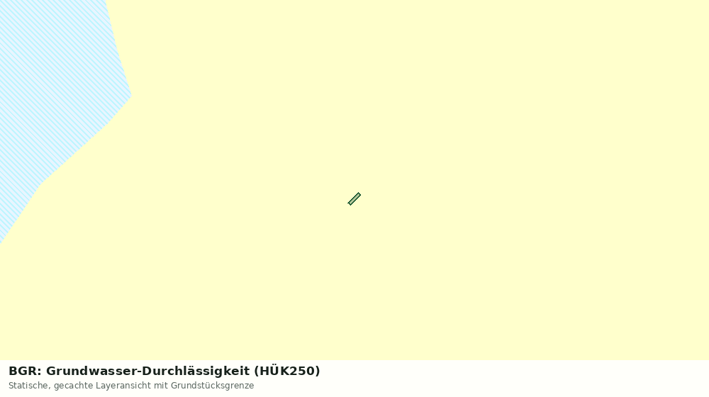 Statische Kartenansicht: BGR: Grundwasser-Durchlässigkeit (HÜK250)