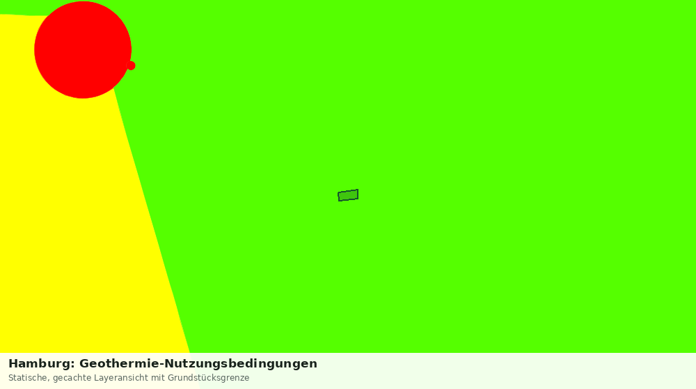 Statische Kartenansicht: Hamburg: Geothermie-Nutzungsbedingungen