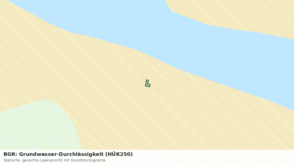 Statische Kartenansicht: BGR: Grundwasser-Durchlässigkeit (HÜK250)