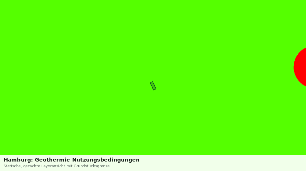 Statische Kartenansicht: Hamburg: Geothermie-Nutzungsbedingungen