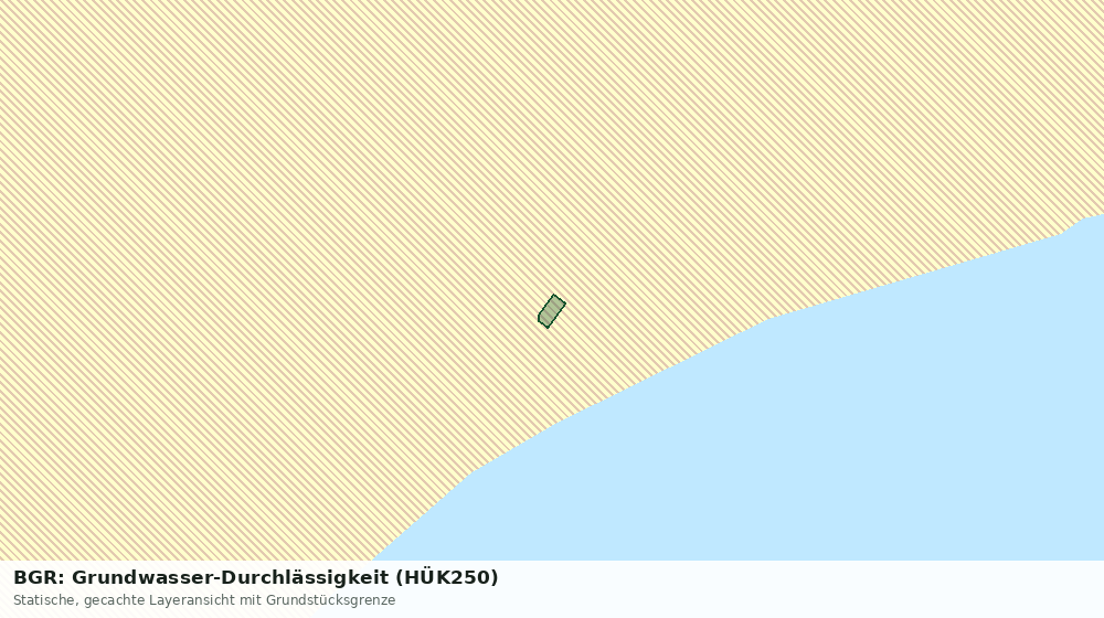 Statische Kartenansicht: BGR: Grundwasser-Durchlässigkeit (HÜK250)