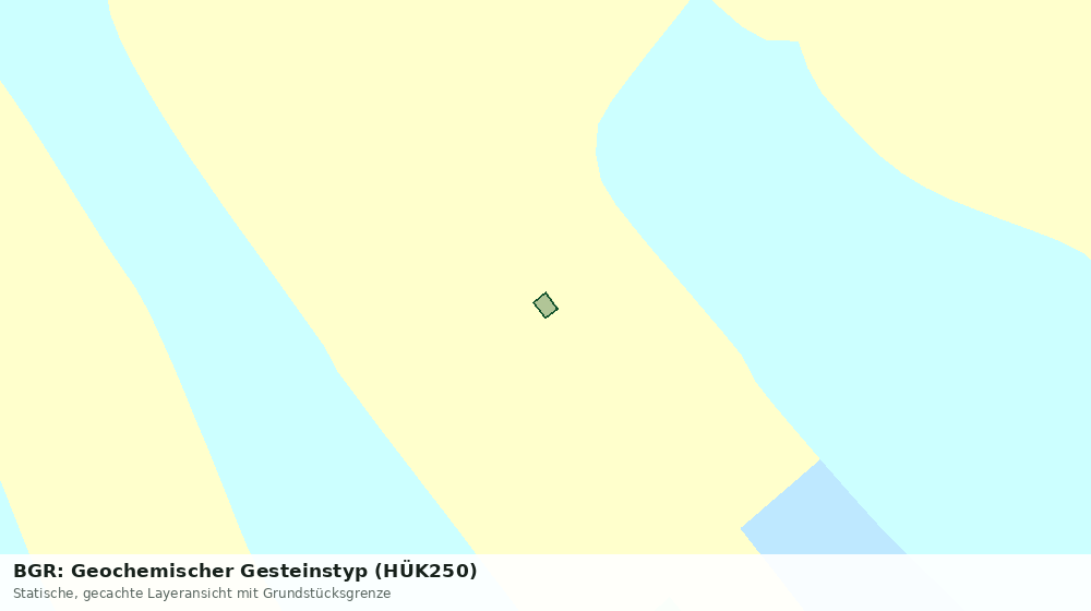 Statische Kartenansicht: BGR: Geochemischer Gesteinstyp (HÜK250)