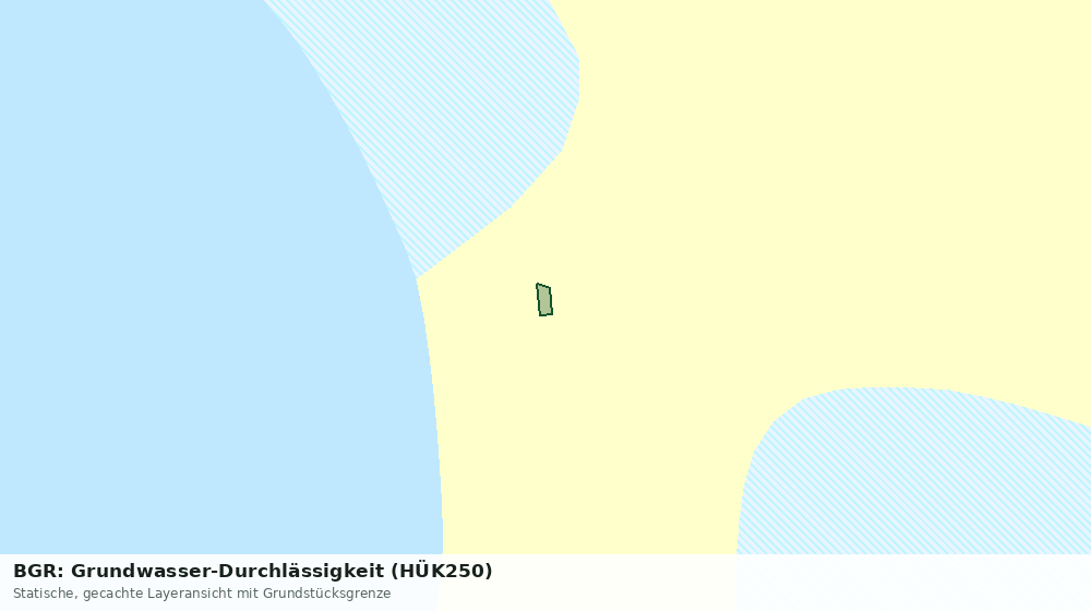 Statische Kartenansicht: BGR: Grundwasser-Durchlässigkeit (HÜK250)