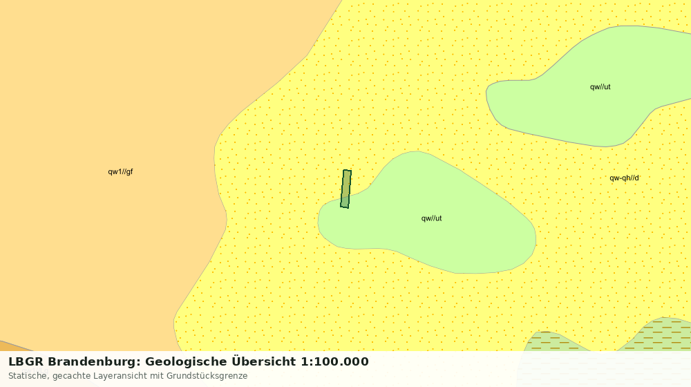 Statische Kartenansicht: LBGR Brandenburg: Geologische Übersicht 1:100.000