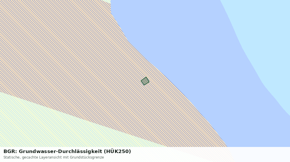 Statische Kartenansicht: BGR: Grundwasser-Durchlässigkeit (HÜK250)